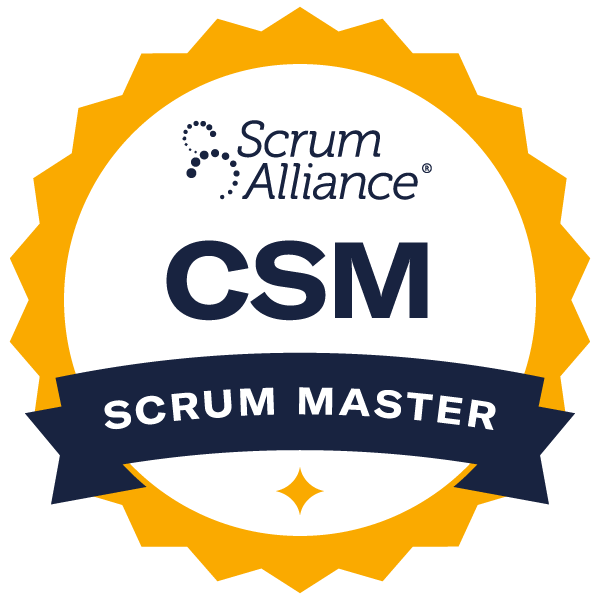 Selo Certified ScrumMaster da Scrum Alliance